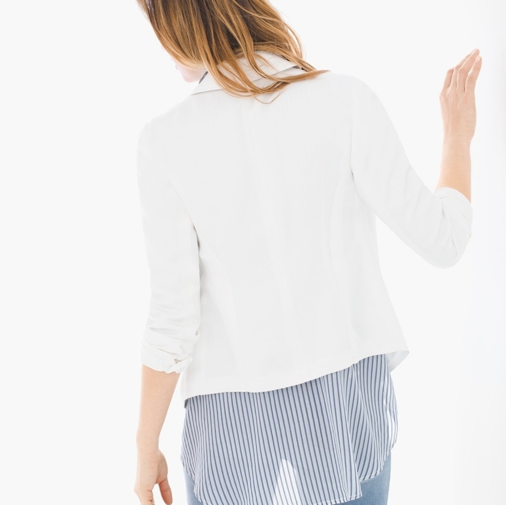NWT Chico's Clean Blazer - Chico's 2 / Large - Picture 3 of 4